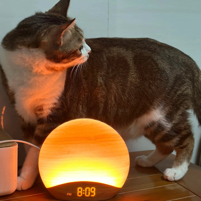 Světelný budík se zvuky přírody