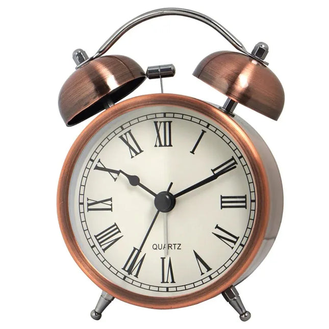 Designový retro budík s hlasitým zvoněním