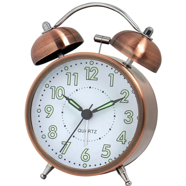Designový retro budík s hlasitým zvoněním