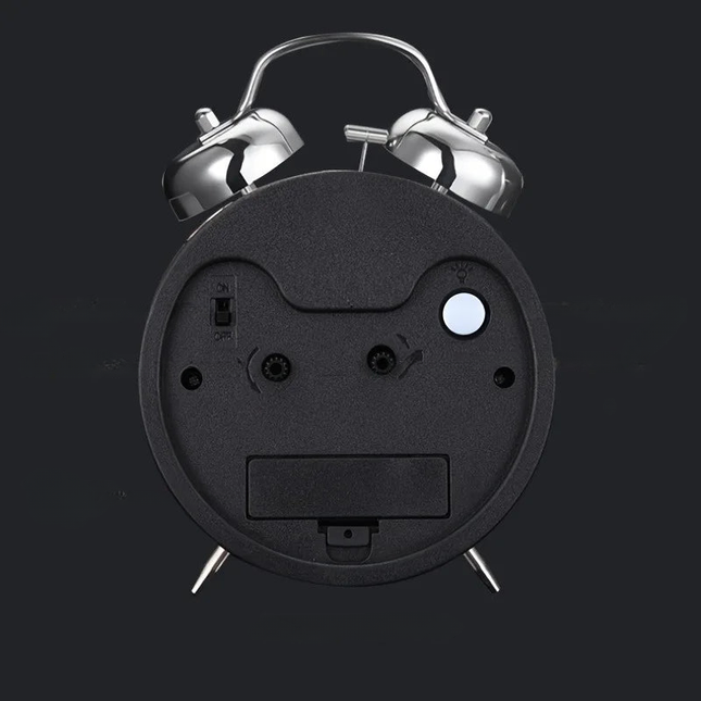 Kovový vintage budík se zvonky