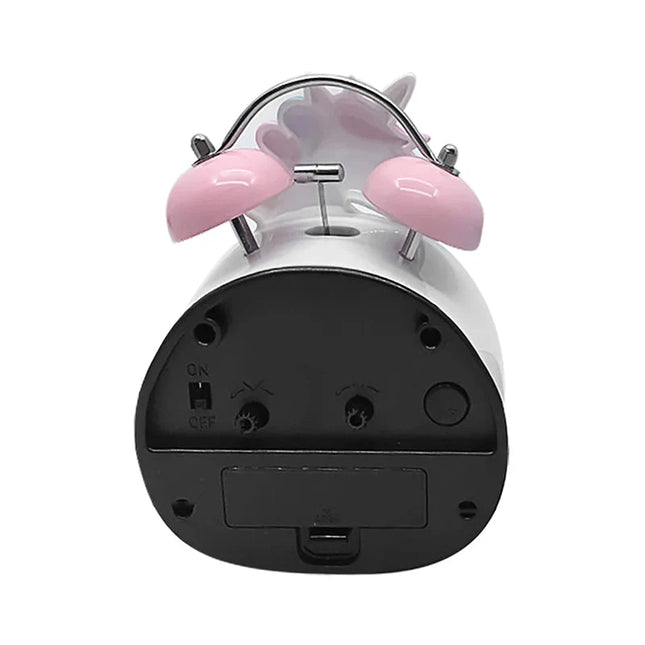 Dětský analogový budík ve tvaru jednorožce