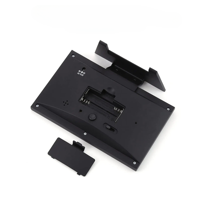 Digitální budík s kalendářem a teploměrem