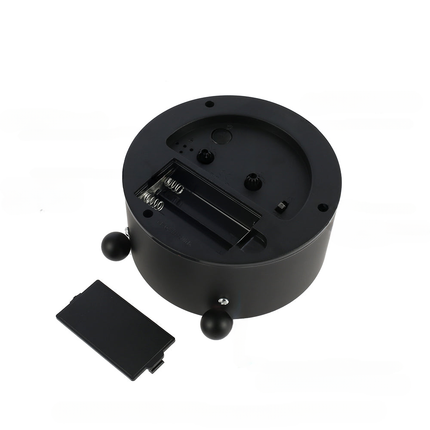 Kulatý minimalistický analogový budík na stůl