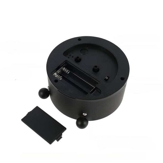 Kulatý minimalistický analogový budík na stůl