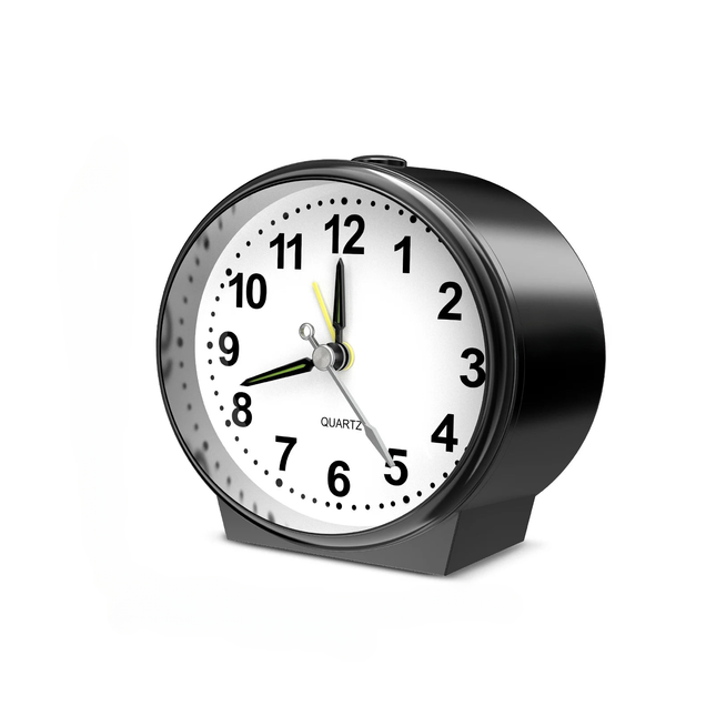 Malý analogový budík na baterie