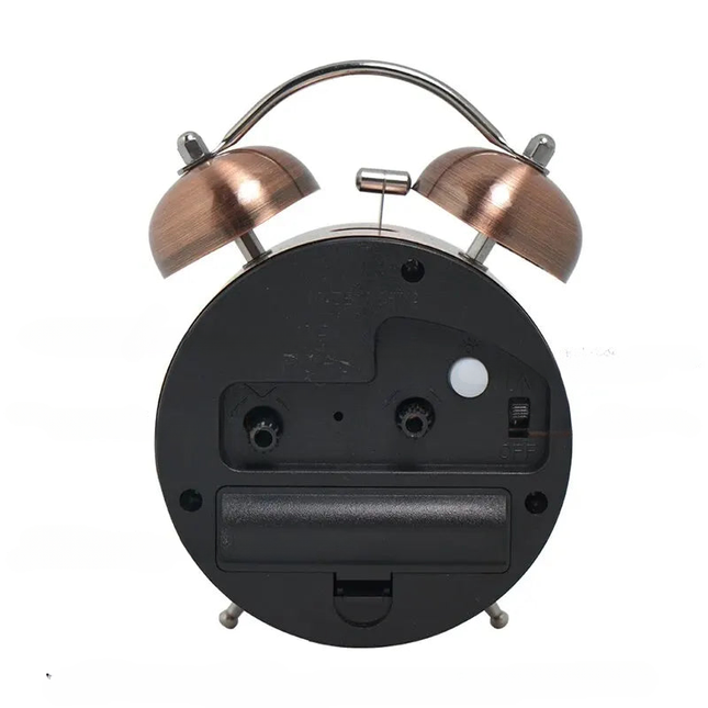 Designový retro budík s hlasitým zvoněním