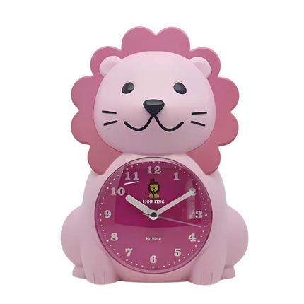 Dětský analogový budík roztomilý lev