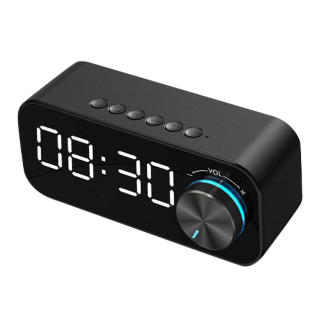 Budík s Bluetooth reproduktorem a LED