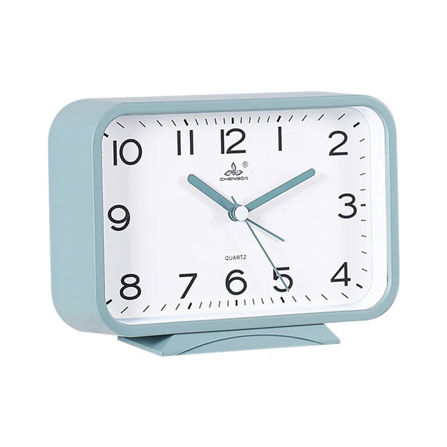 Obdélníkový analogový budík s tichým chodem