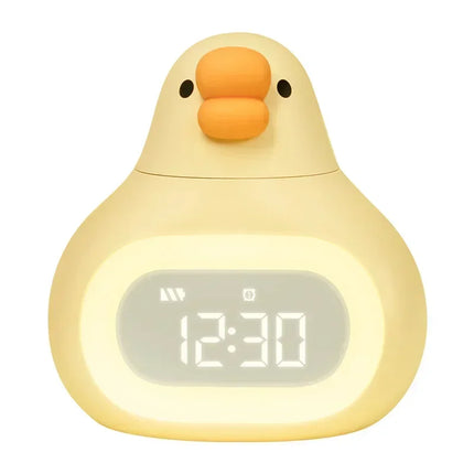 Dětský budík kachna s nočním světlem