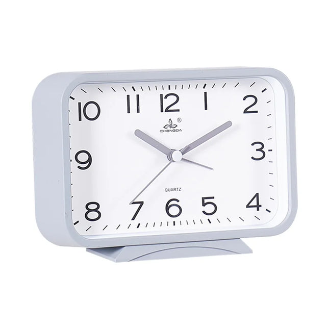 Obdélníkový analogový budík s tichým chodem