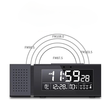 Digitální radiobudík se svítícím displejem