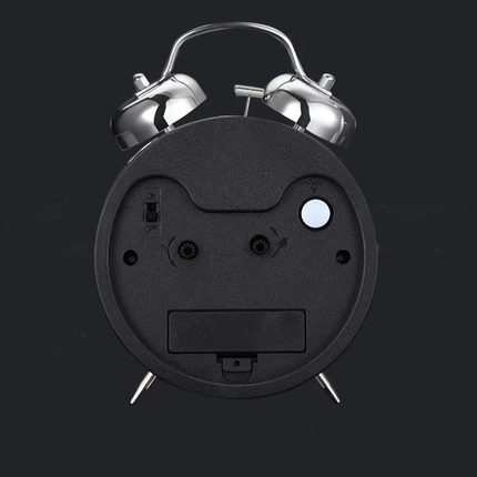 Kovový vintage budík se zvonky