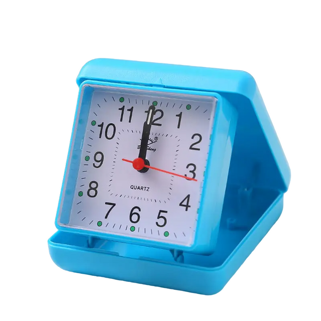 Malý retro skládací cestovní budík