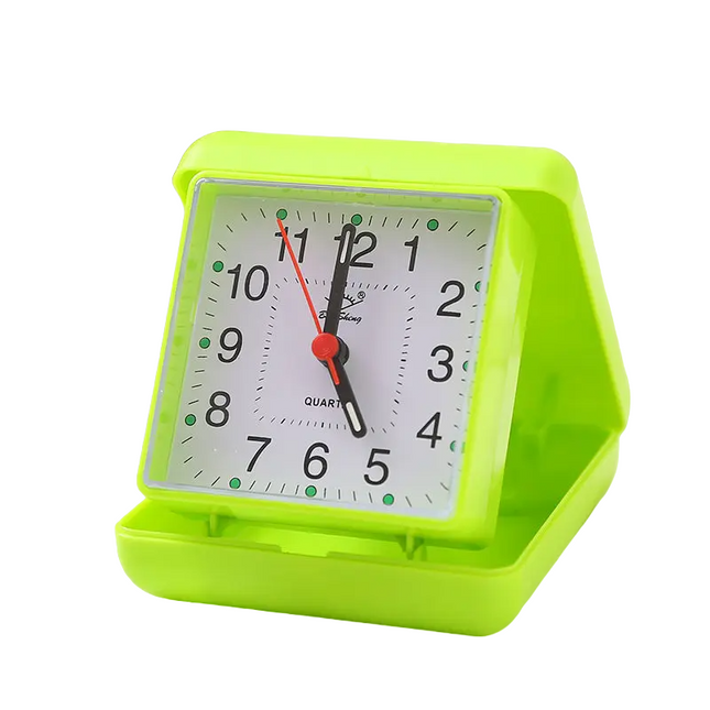 Malý retro skládací cestovní budík