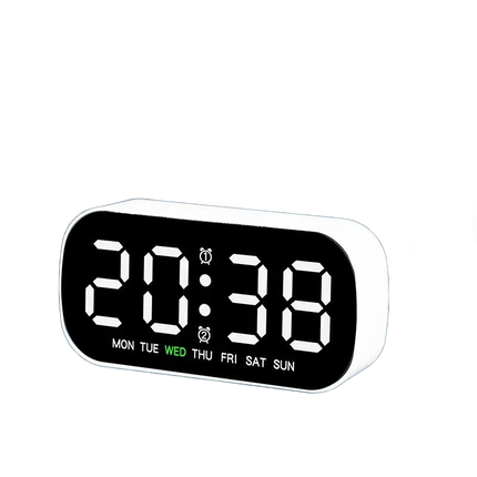 Malý elegantní digitální budík s datem