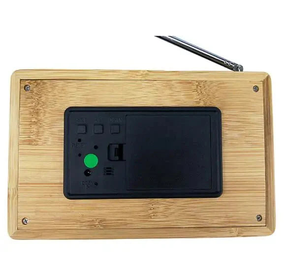 Dřevěný radiobudík v retro designu