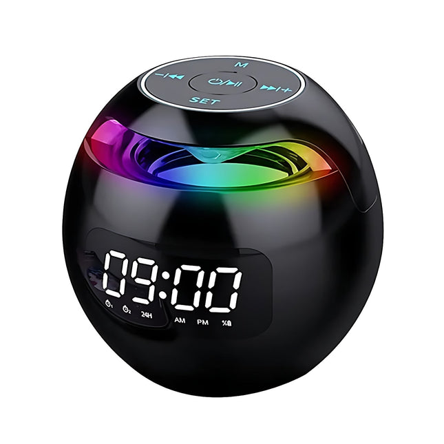 Kulový radiobudík s Bluetooth a RGB světlem