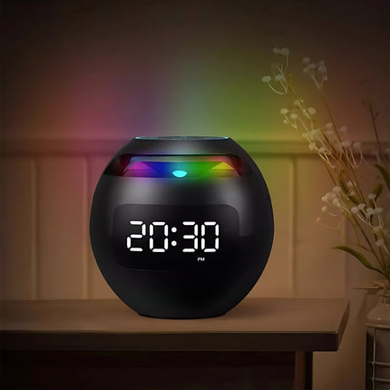 Kulový radiobudík s Bluetooth a RGB světlem