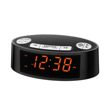 Digitální radiobudík s velkými číslicemi