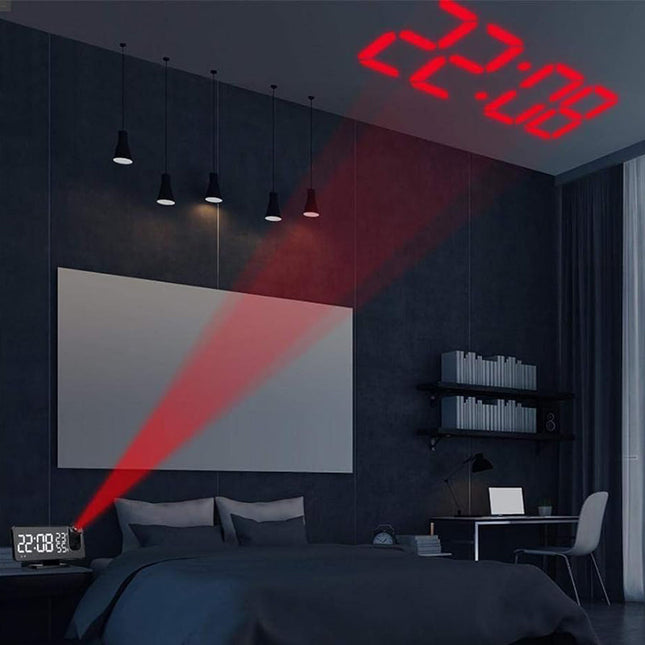 Radiobudík s projektorem a ukazatelem teploty