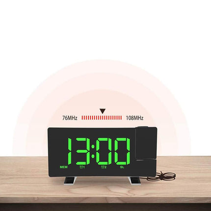 Projekční radiobudík s nabíjecím USB portem