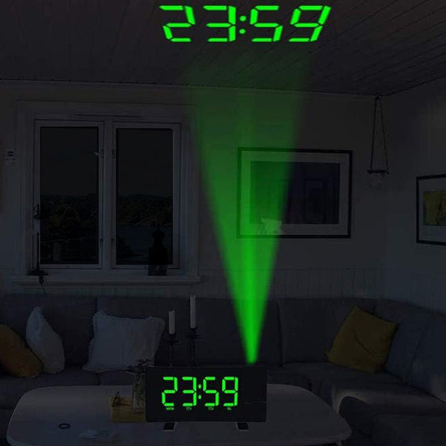 Projekční radiobudík s nabíjecím USB portem