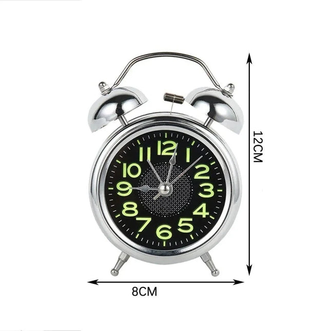 Klasický budík se svítícími číslicemi