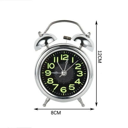 Klasický budík se svítícími číslicemi