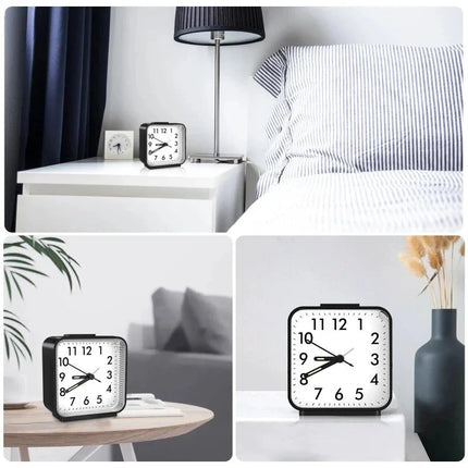 Quartzový analogový budík s nočním světlem