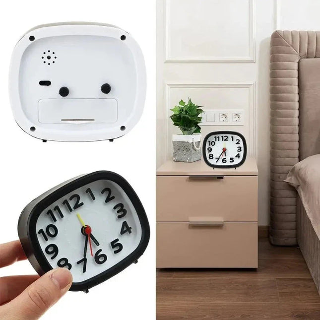 Tichý analogový budík bez tikání