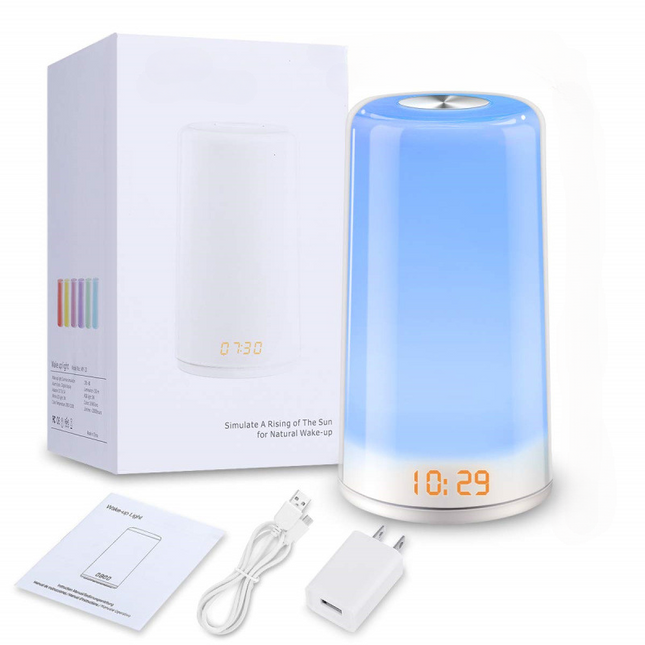 Dotyková lampička s digitálním budíkem