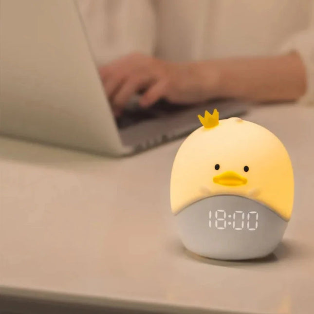 Roztomilý digitální budík ve tvaru králíčka