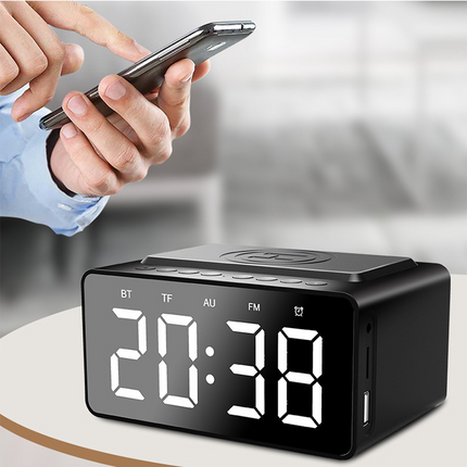 Digitální budík s Bluetooth reproduktorem