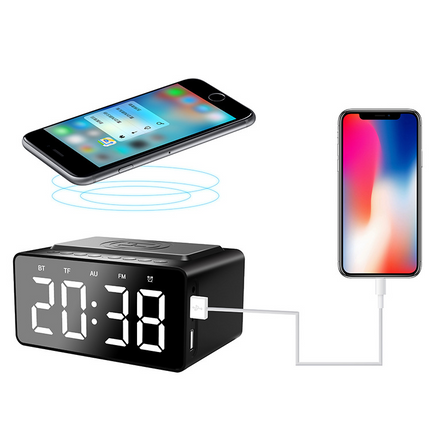 Digitální budík s Bluetooth reproduktorem