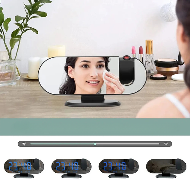 Špionážní budík s WiFi kamerou zrcadlový