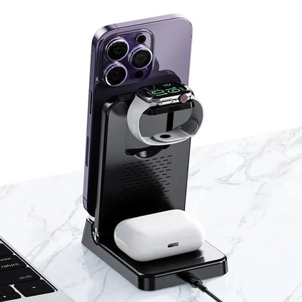 Budík se skládací bezdrátovou nabíječkou