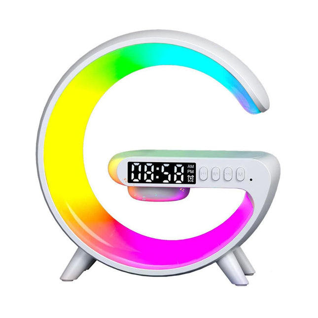 Budík s lampou a bezdrátovou nabíječkou