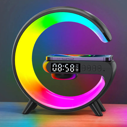 Budík s RGB lampou a nabíječkou