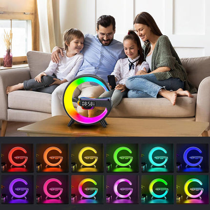 Budík s RGB lampou a nabíječkou