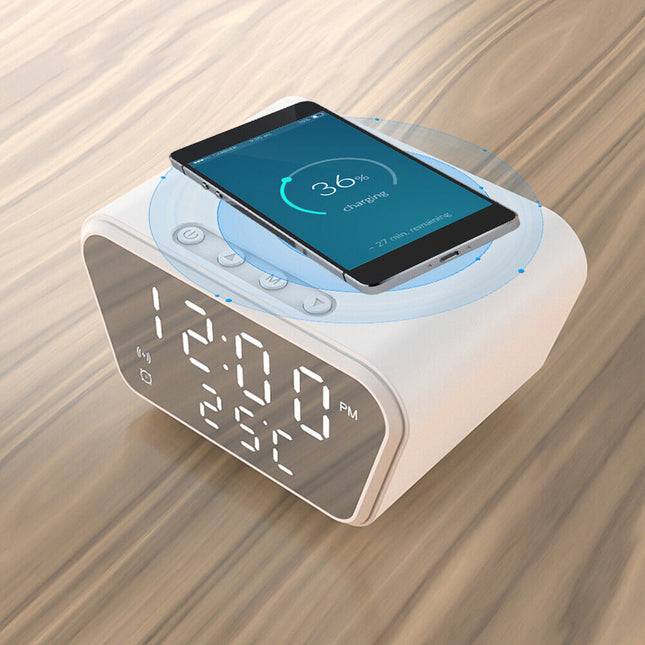 Moderní budík s indukčním nabíjením mobilu