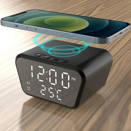 Chytrý budík s bezdrátovou nabíječkou telefonů