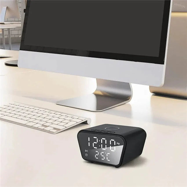 Chytrý budík s bezdrátovou nabíječkou telefonů