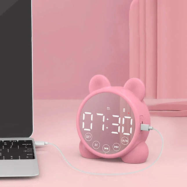 Dětský chytrý budík ve tvaru medvídka