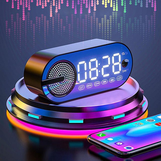 Digitální radiobudík s Bluetooth a LED
