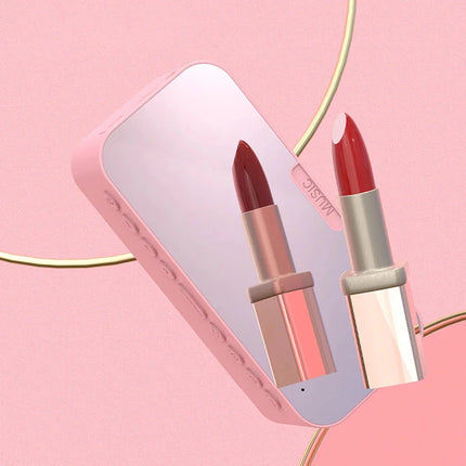 Růžový chytrý budík s FM rádiem