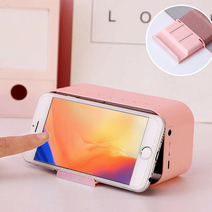 Růžový chytrý budík s FM rádiem