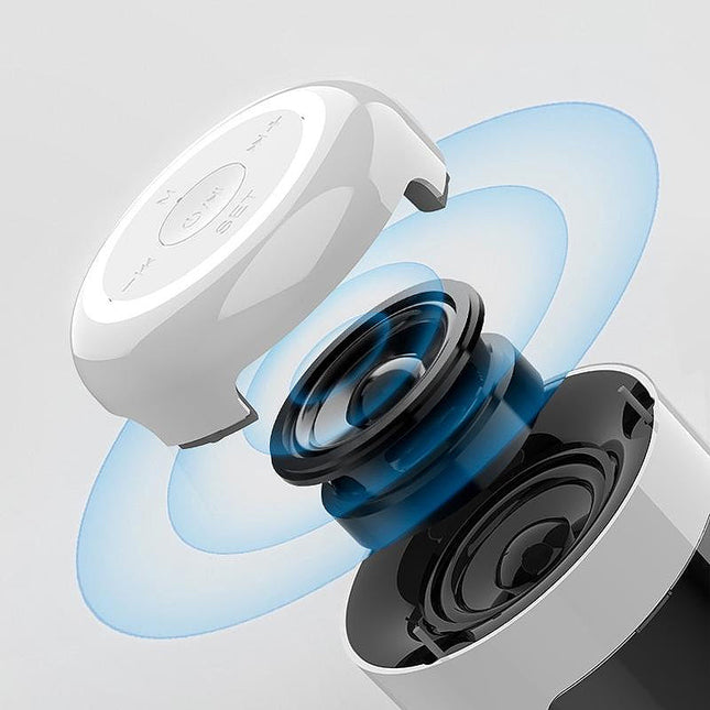 Malý přenosný budík propojitelný s telefonem