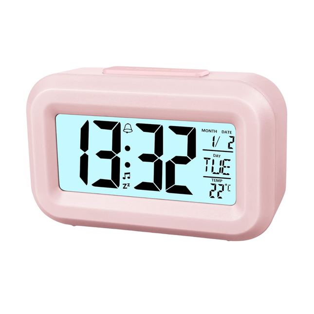 Malý digitální cestovní budík na baterie