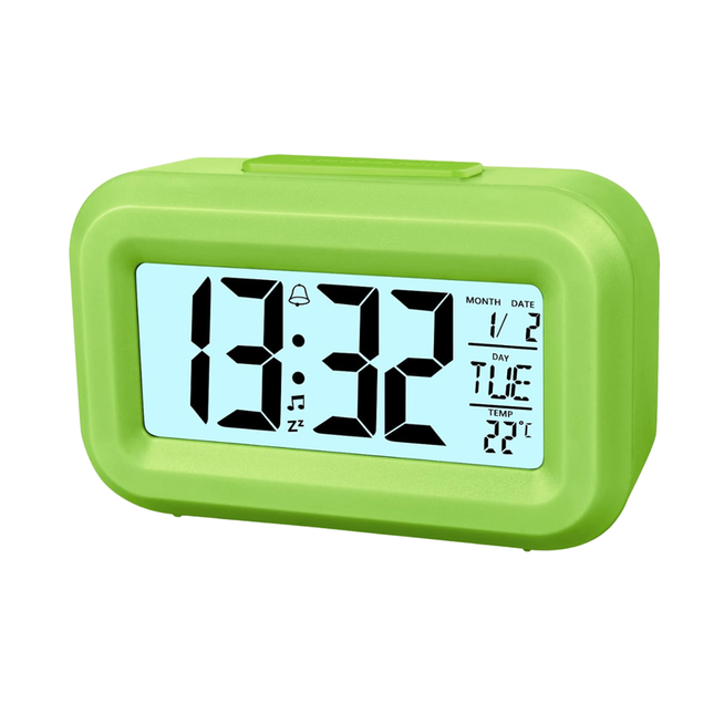 Malý digitální cestovní budík na baterie